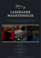 Flyer Lasergame Maartensdijk 2024